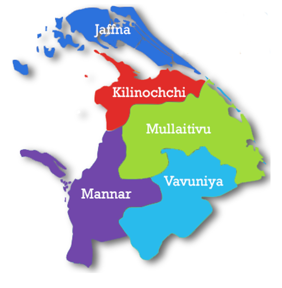 Northern Province Map